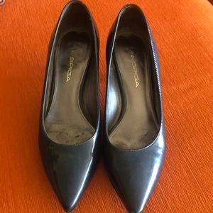 Patent Leather Navy Pumps